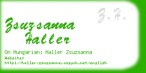 zsuzsanna haller business card